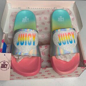 JUICY COUTURE KID'S SANDAL'S YOUTH SIZE 4 #0001